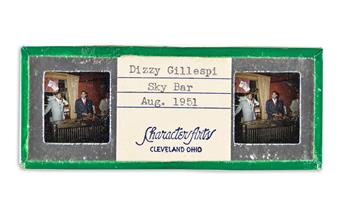 (ENTERTAINMENT--MUSIC.) Archive of photographs, negatives, and slides taken or developed by Dizzy Gillespie.